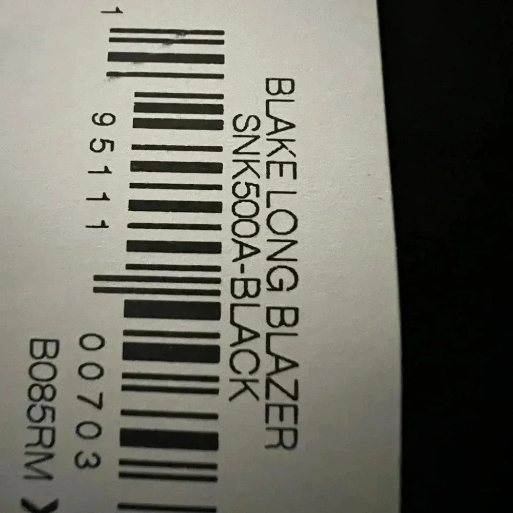 Brand New The Drop Women’s Blake Long Blazer .. Size 2x -Black - Picture 3 of 3